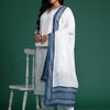 Indyancart IE Ethnic Motifs Embroidered Kurta with Trousers & Dupatta