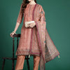 Indyancart IE Ethnic Motifs Printed Thread Work Chanderi Silk Kurta With Trousers & Dupatta