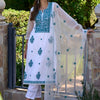 Dhiyona IE Floral Embroidered Regular Thread Work Kurta with Trousers & Dupatta
