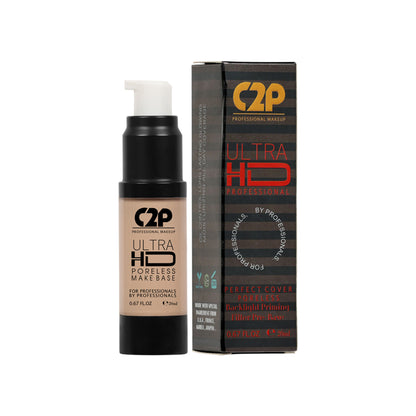 C2P Pro Ultra HD Poreless Peach Matte Highlighting Pre Base Primer Absorbs Oil and Hydrates Skin