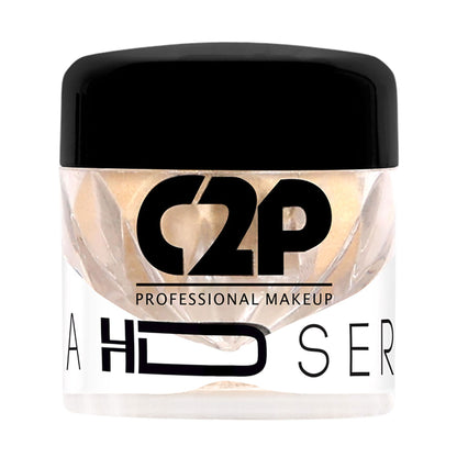 C2P Pro HD loose eye shadow pigment in Midnight 10 with shimmering finish for face and body application