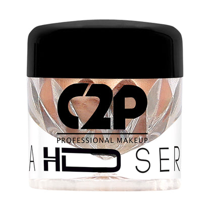 C2P Pro HD Loose Precious Eye Shadow Pigment Long-Lasting Shimmer for Face Body - Pinky Gold 17