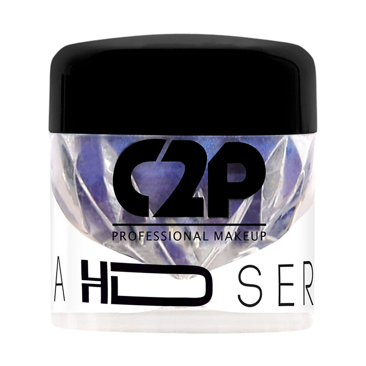 C2P Pro HD loose precious eye shadow pigment with shimmering finish, suitable for face and body in a long-lasting formula.