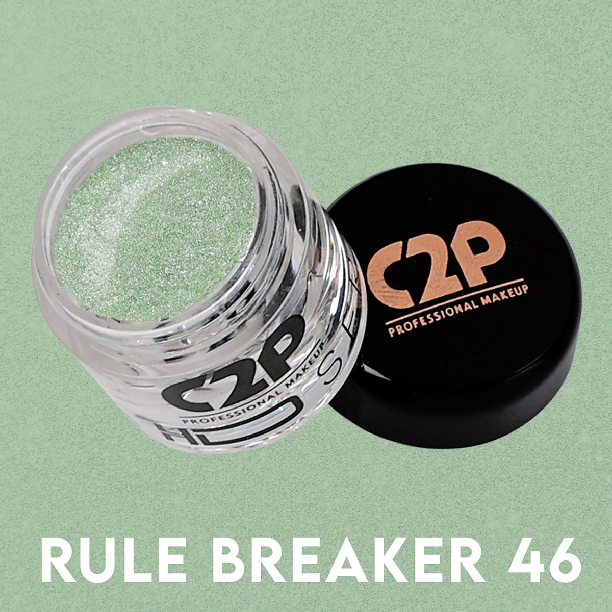C2P Pro HD Loose Precious Eye Shadow Pigment Long-Lasting Shimmer for Face Body - Rule Breaker 46