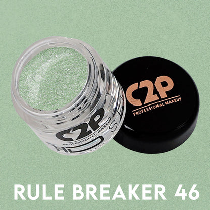 C2P Pro HD Loose Precious Eye Shadow Pigment Long-Lasting Shimmer for Face Body - Rule Breaker 46