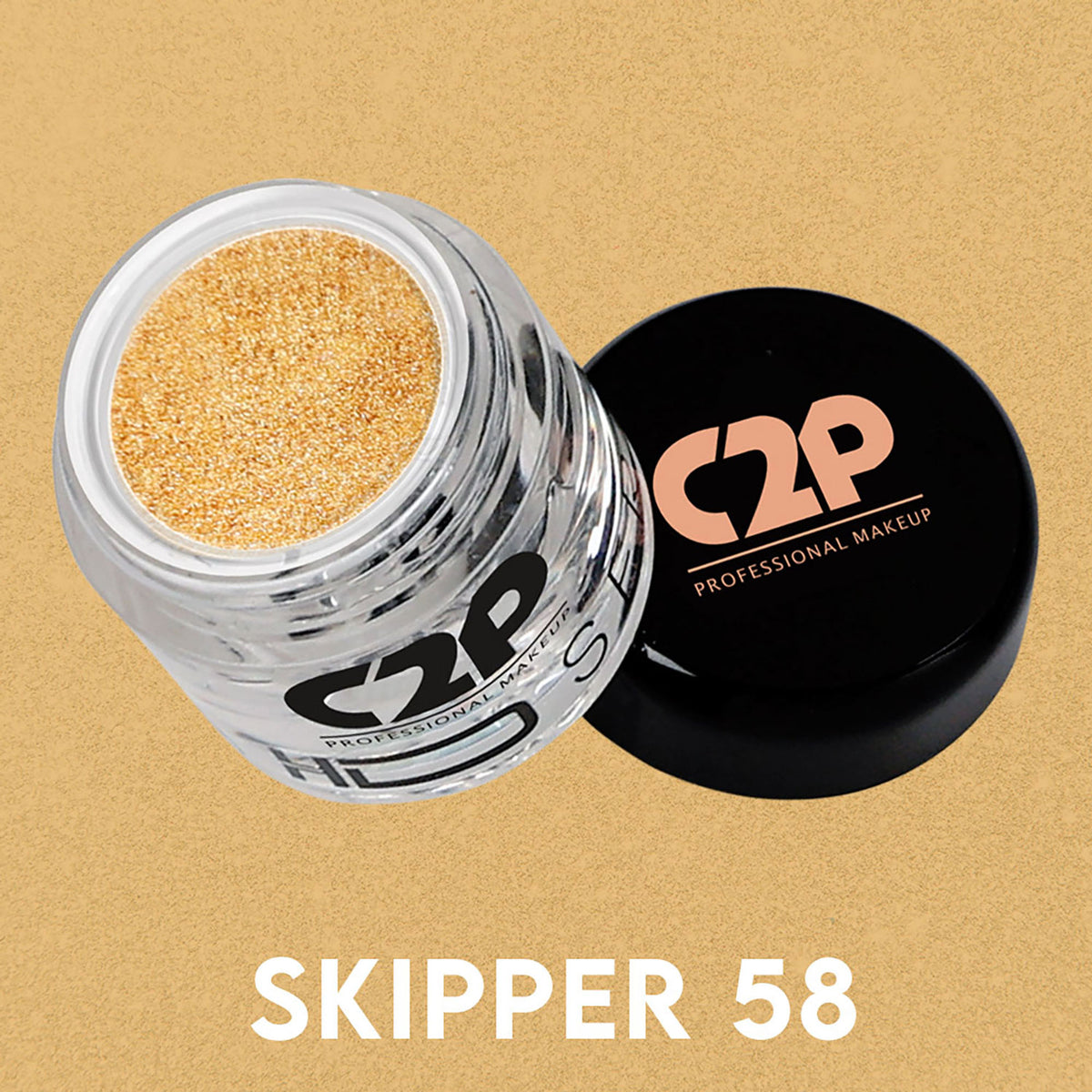 C2P Pro C2P Pro HD loose precious eye shadow pigment in Skipper 58 with shimmering finish for face and body application