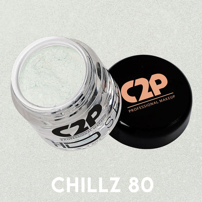 C2P Pro HD Loose Precious Eye Shadow Pigment Long-Lasting Shimmer for Face Body - Chillz 80