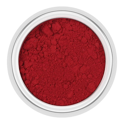 C2P Pro HD loose eye shadow pigment in Cherry Trate with shimmering finish for face and body makeup application.