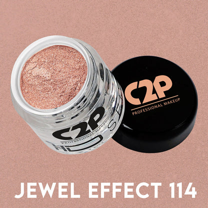 C2P Pro HD Loose Precious Eye Shadow Pigment Long-Lasting Shimmer for Face Body - Jewel Effect 114
