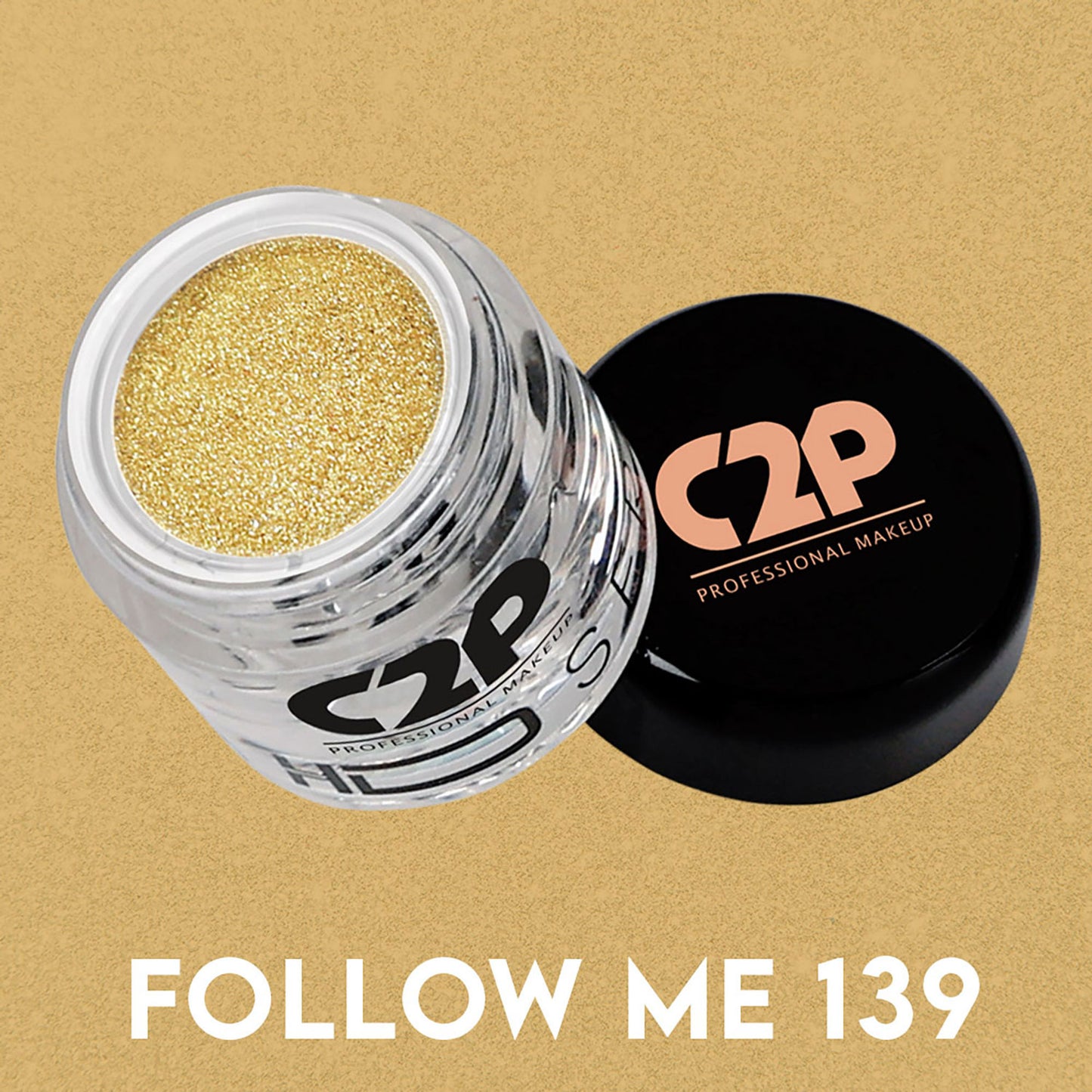 C2P Pro HD Loose Precious Eye Shadow Pigment Long-Lasting Shimmer for Face Body - Follow Me 139