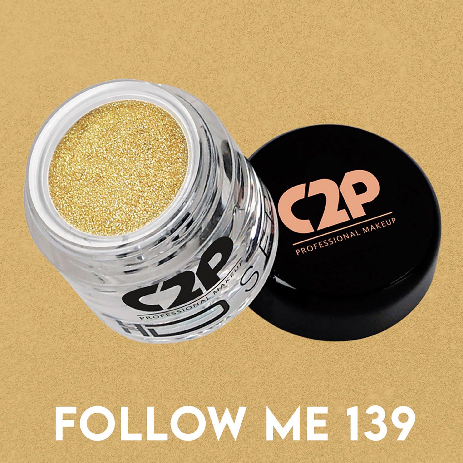 C2P Pro HD Loose Precious Eye Shadow Pigment Long-Lasting Shimmer for Face Body - Follow Me 139