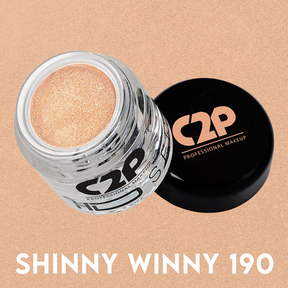 C2P Pro HD Loose Precious Eye Shadow Pigment Long-Lasting Shimmer for Face Body - Shinny Winny 190