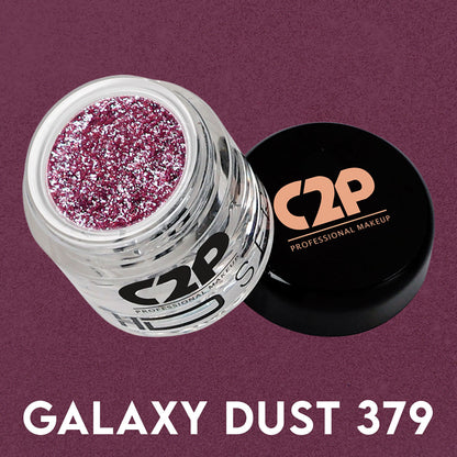 C2P Pro HD Loose Precious Eye Shadow Pigment Long-Lasting Shimmer for Face Body - Galaxy Dust 379