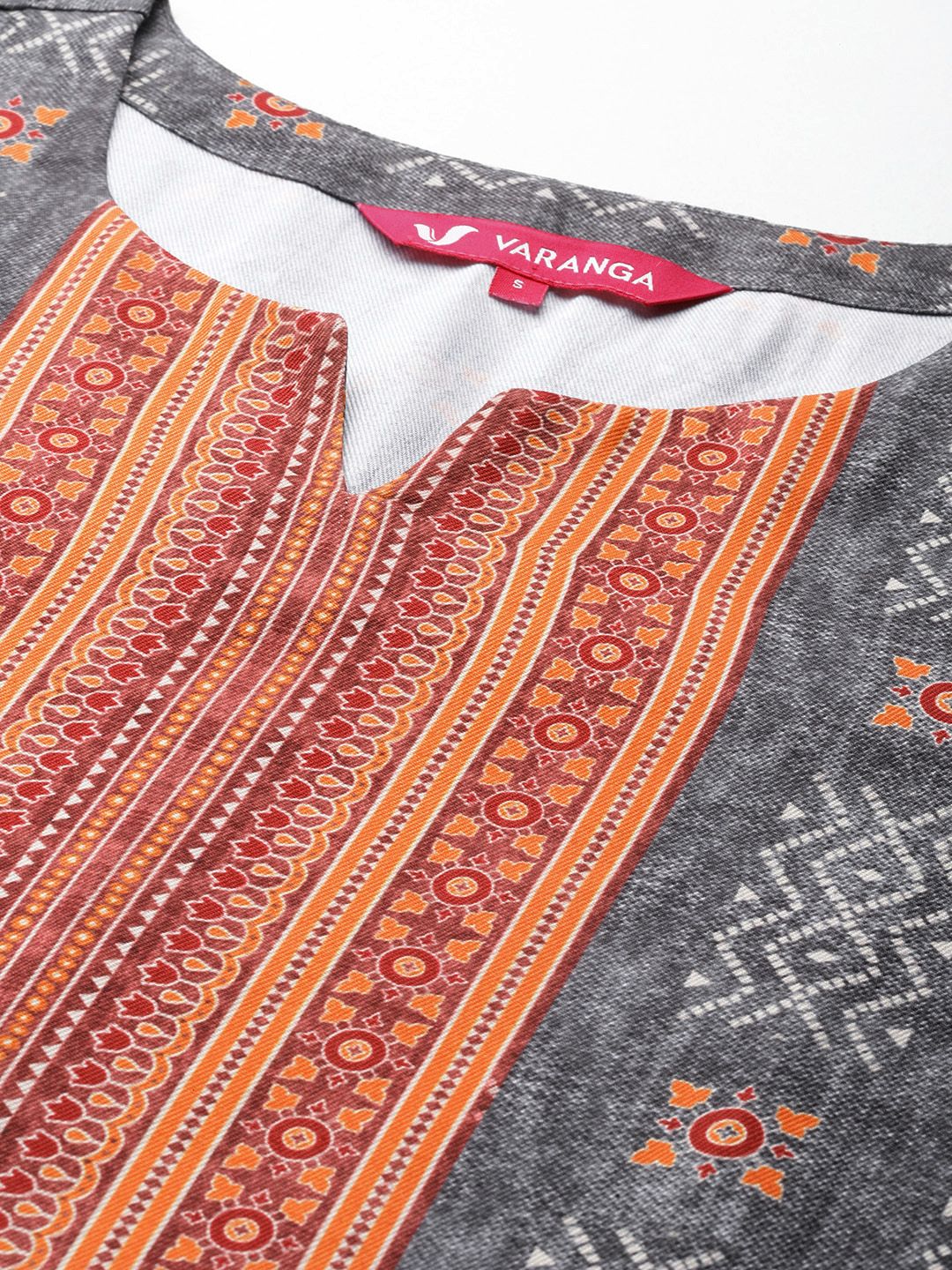 Indyancart VA Women'sEthnic Motif Printed Wool Blended Winter Straight Kurta Set with Printed Dupatta