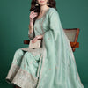 Dhiyona IE Ethnic Motifs Embroidered Sequinned Kurta with Palazzos & With Dupatta