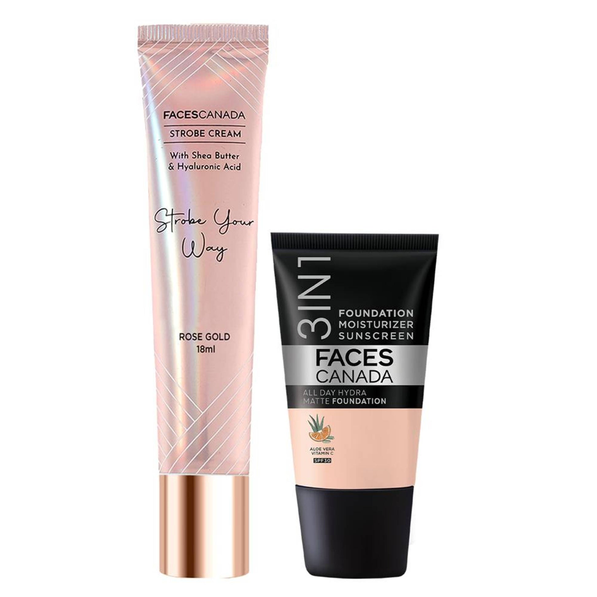 Faces Canada Flawless Rose Gold Glow Kit - Rose Ivory 011
