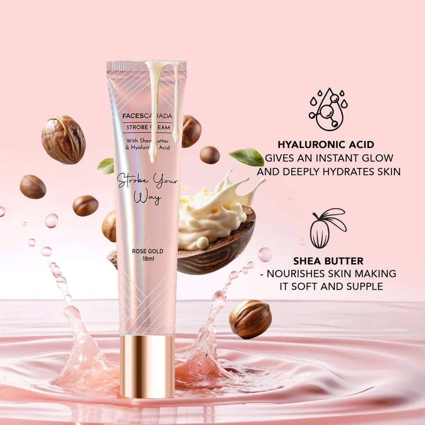 Faces Canada Flawless Rose Gold Glow Kit - Rose Ivory 011