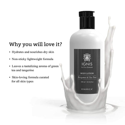 Kimirica Ignis Tea Tree Body Lotion For Non Sticky, Hydrated Skin