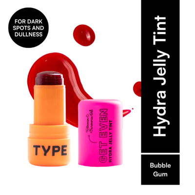 Type Beauty Get Even Hydra Jelly Tint with Vitamin C For Cheeks, Lips and Eyes - Bubble Gum 85