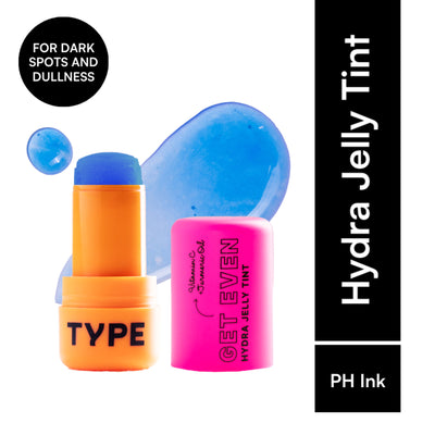 Type Beauty Get Even Hydra Jelly Tint with Vitamin C For Cheeks, Lips and Eyes - PH Ink 87