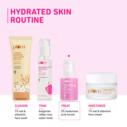 Bulgarian Rose & 2% Hyaluronic Acid Serum For Dry Skin