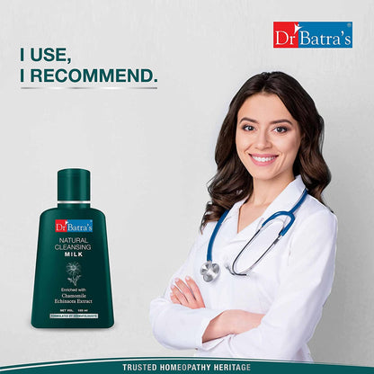Dr Batra's Natural Cleansing Milk for Healthy & Youthful Skin Suitable for Men and Women