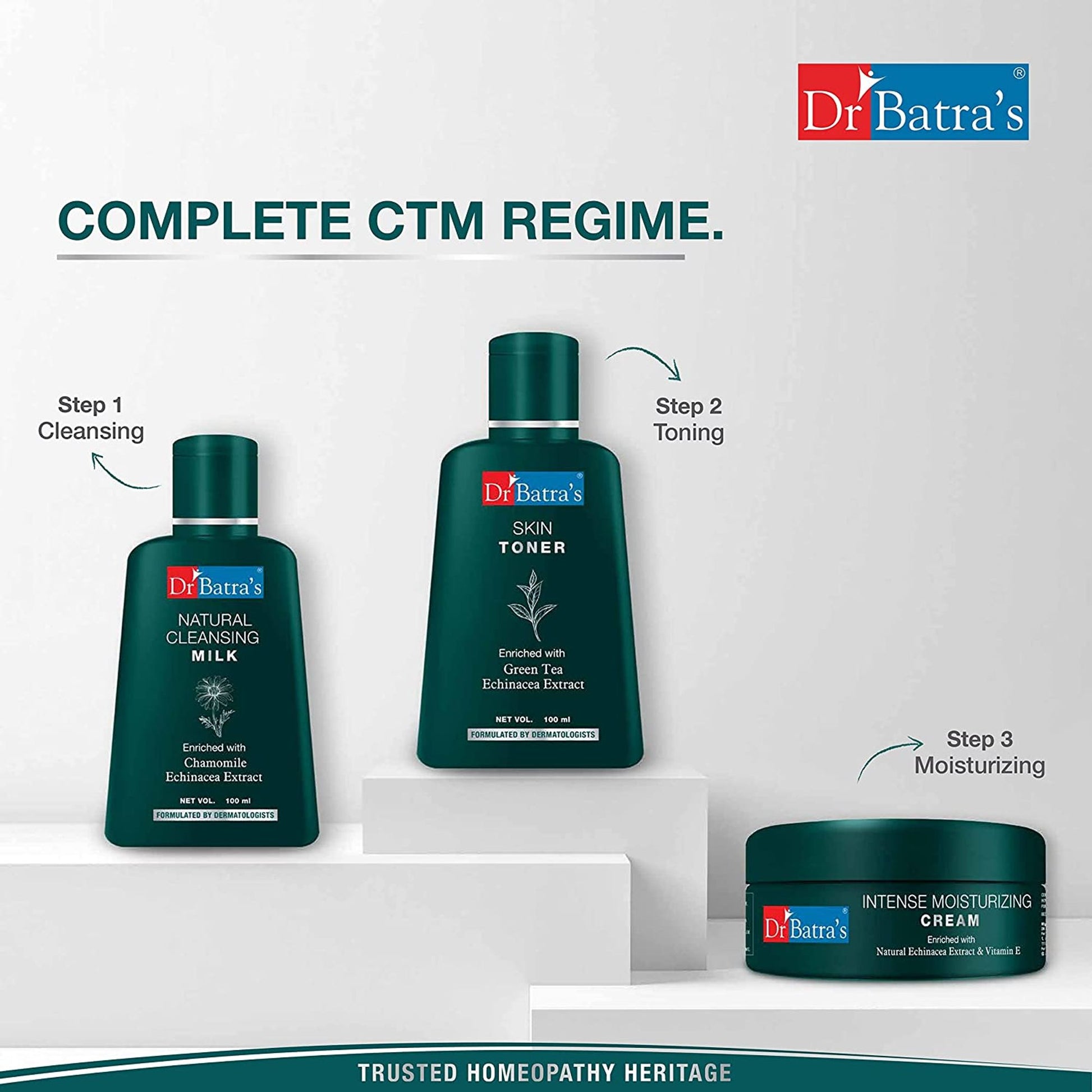 Dr Batra's Natural Cleansing Milk for Healthy & Youthful Skin Suitable for Men and Women