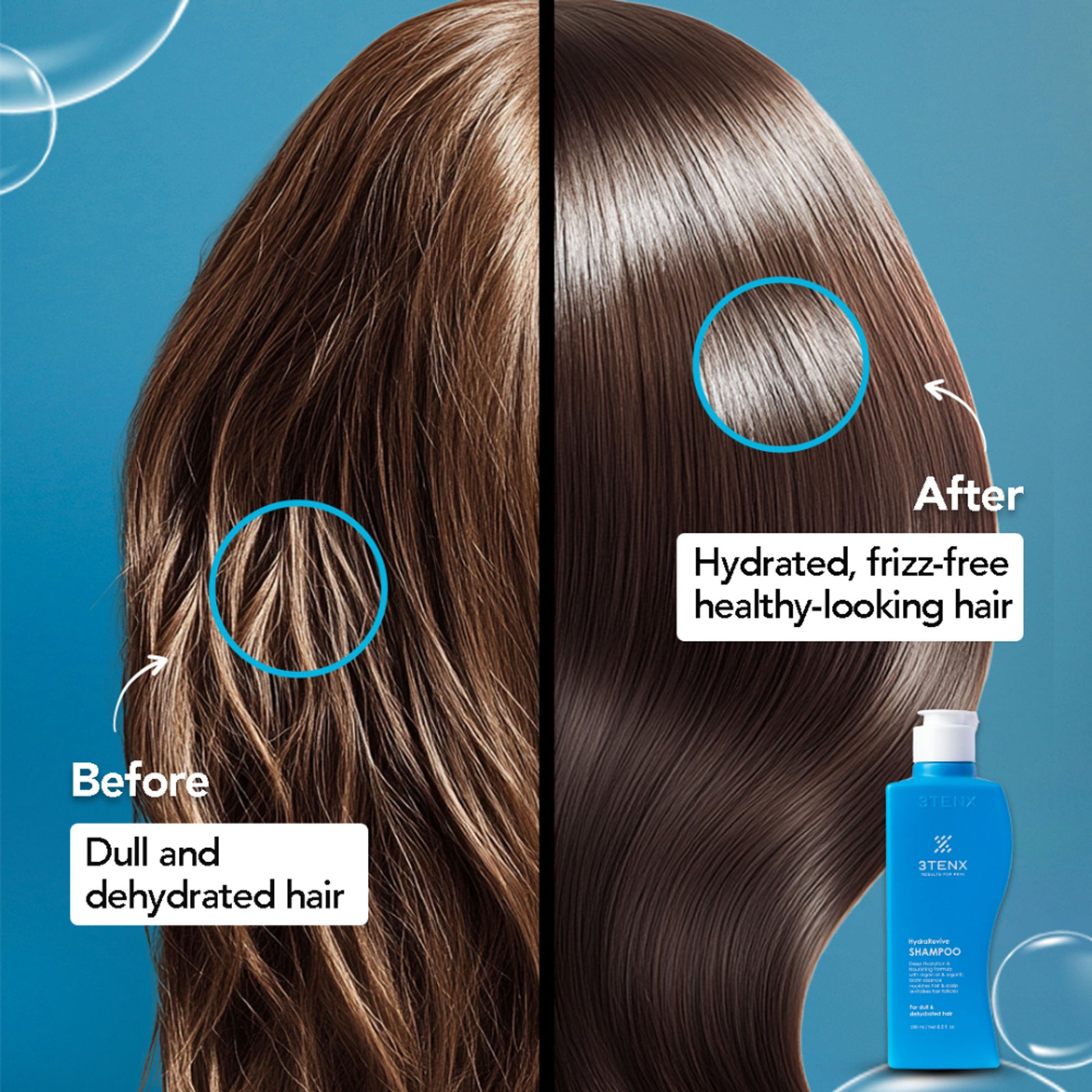 3TENX HydraRevive Hydrating Shampoo for Dry & Dull Hair