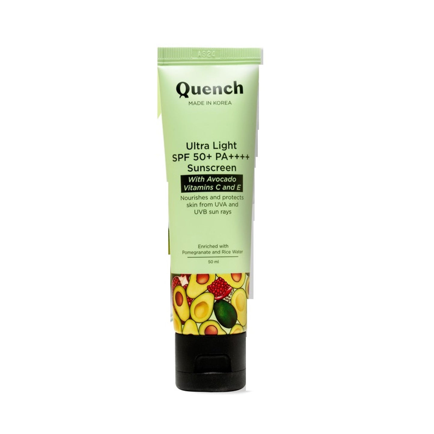 Vitamin E & Avocado Ultra Light SPF 50+ PA++++ Sunscreen for Glowing Skin