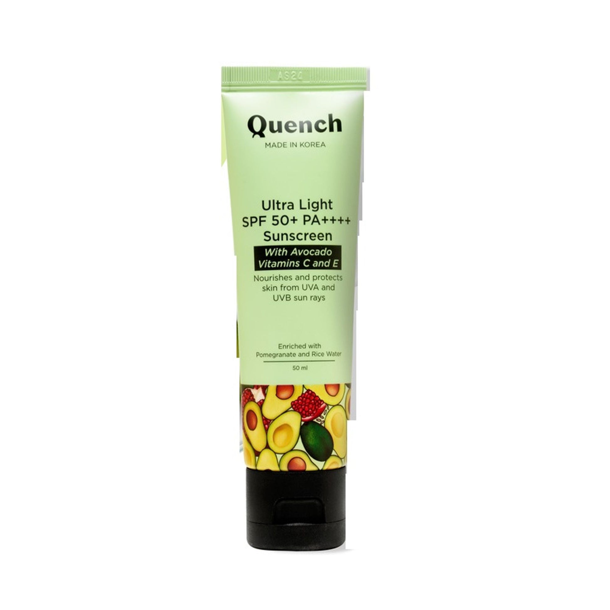 Vitamin E & Avocado Ultra Light SPF 50+ PA++++ Sunscreen for Glowing Skin