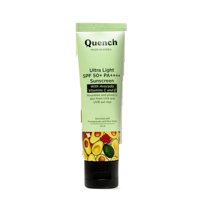 Vitamin E & Avocado Ultra Light SPF 50+ PA++++ Sunscreen for Glowing Skin