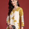 Indyancart IE Bold Floral Printed Sequinned Kurta with Salwar Set