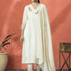 Dhiyona SN Women's Floral Embroidered V-Neck Sequinned Cotton Straight Kurta With Trouser & Dupatta