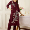 Dhiyona IE Women Floral Printed Regular Pure Cotton Kurta with Trousers