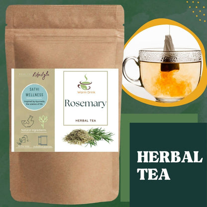 Satvi Wellness Rosemary Tea Bags | Herbal Tea