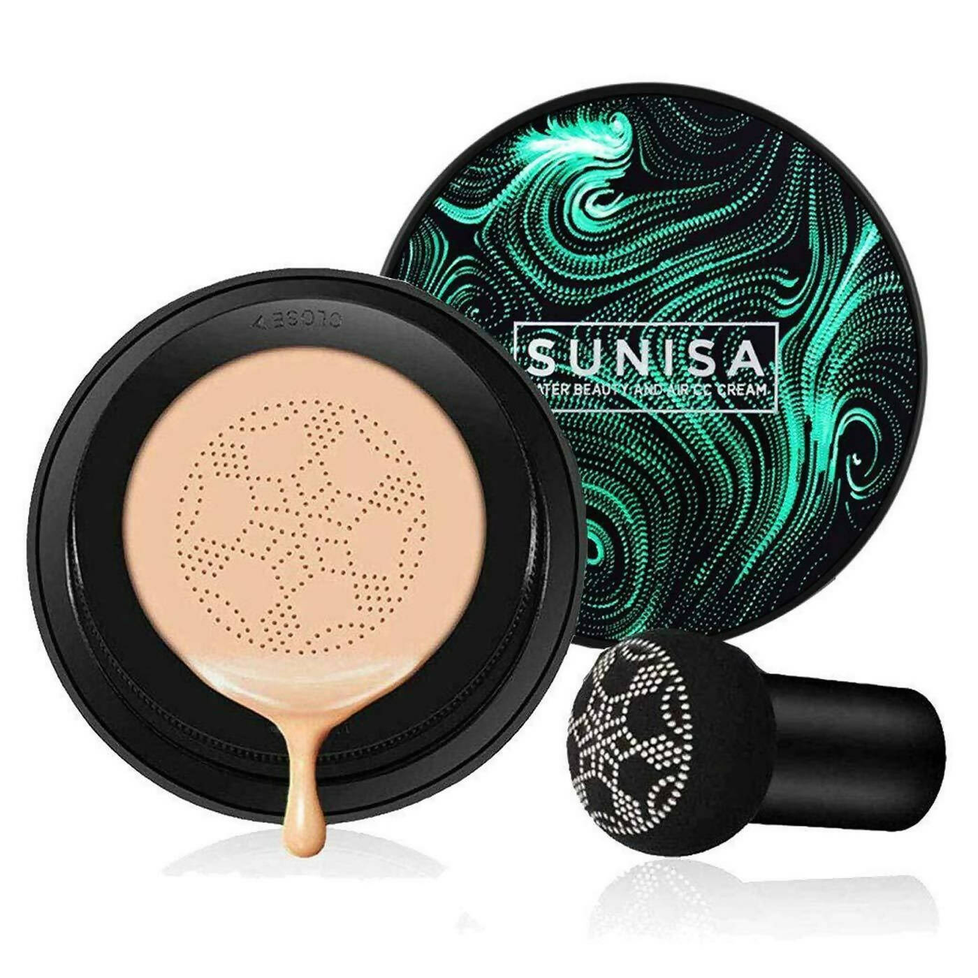 Favon Sunisa Air Cushion CC Foundation with Puff - Indyancart