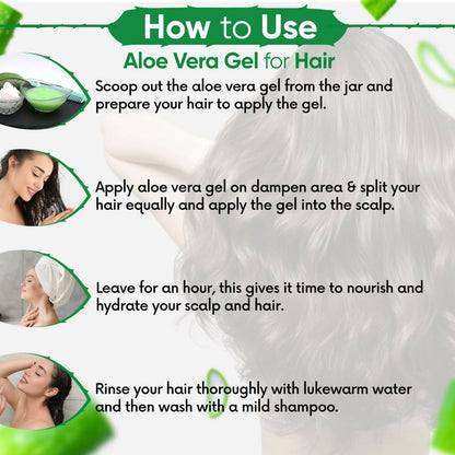 Kazima Pure Aloe Vera Gel for face, hair, scars, dark circles, and sunburn, natural aloe vera soothing gel in a clear tube