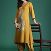 Indyancart IE Printed Three-Quarter Sleeves Tunic With Trouser