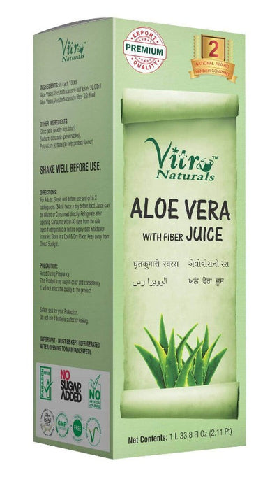 Vitro Naturals Aloe Vera Juice With Fiber Juice