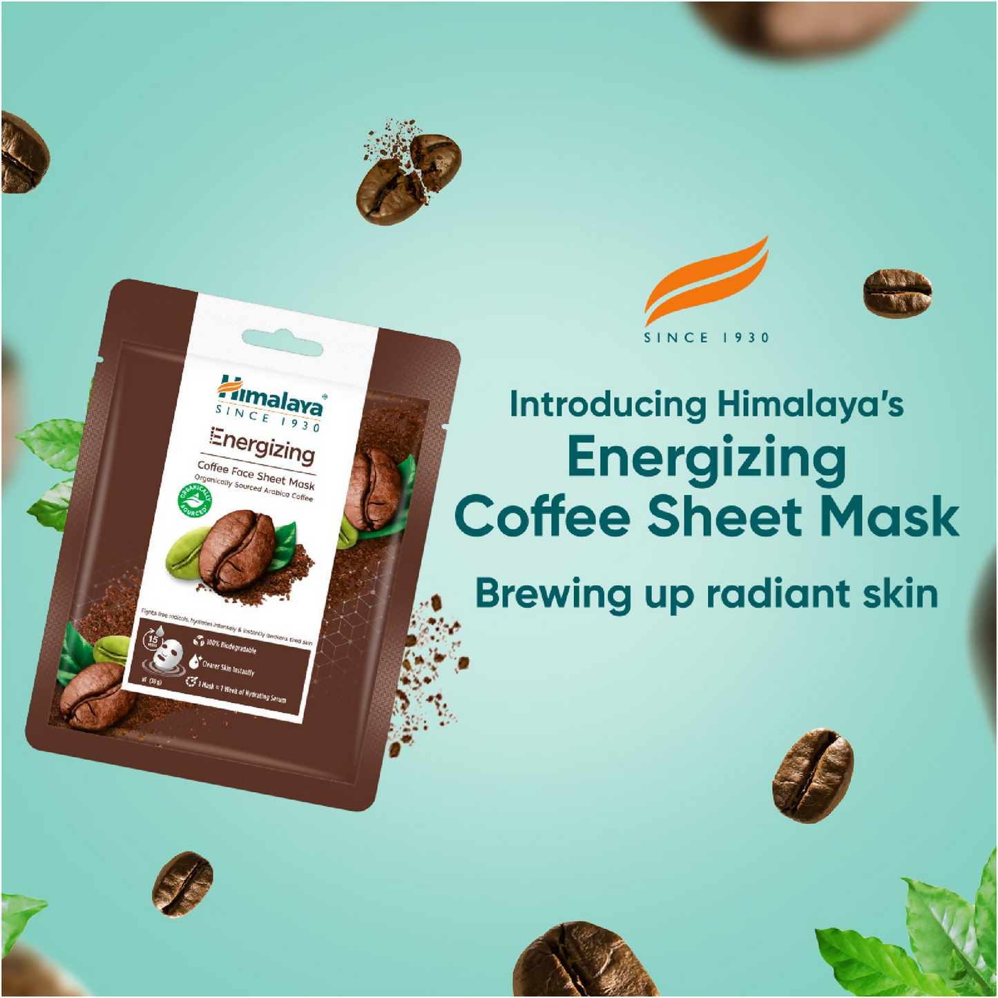 Himalaya Herbals Energizing Coffee Sheet Mask - Distacart