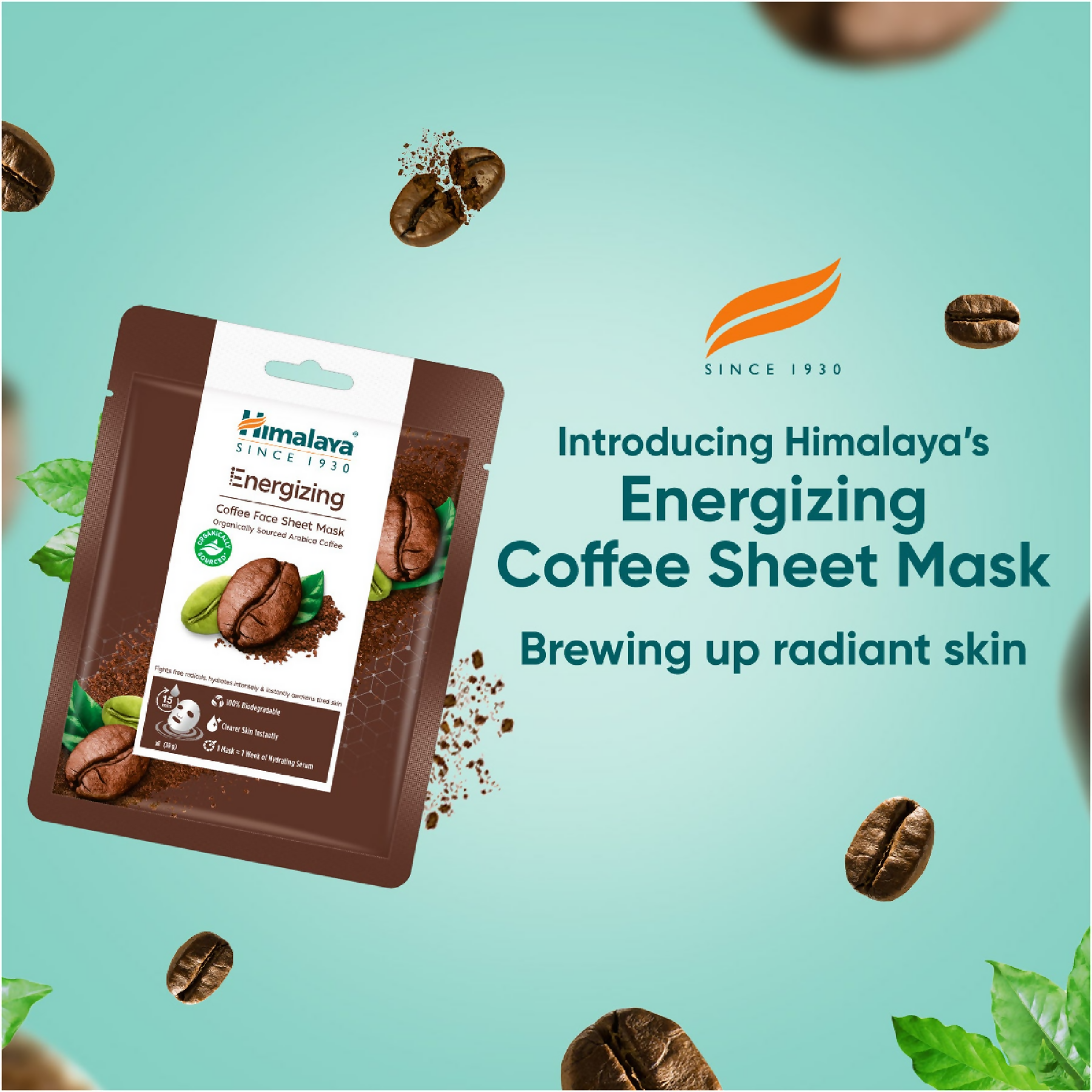 Himalaya Herbals Energizing Coffee Sheet Mask - Distacart