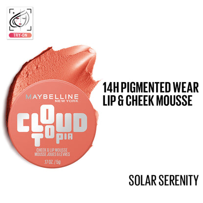 Maybelline New York Cloudtopia Cheek & Lip Mousse Blush - Solor Serenity