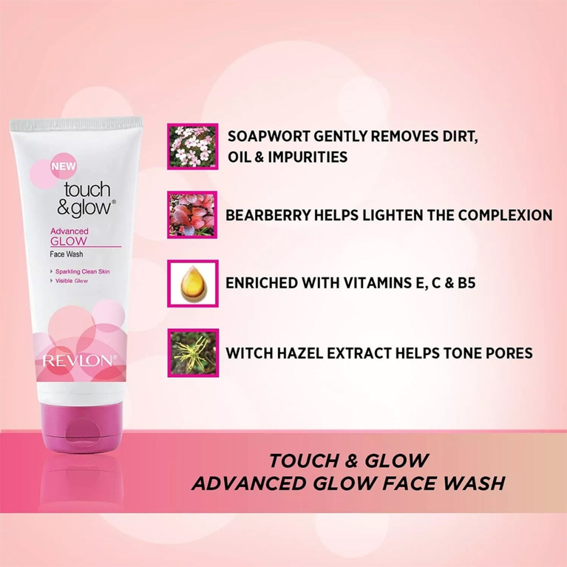 Revlon Touch & Glow Advanced Fairness Face Wash