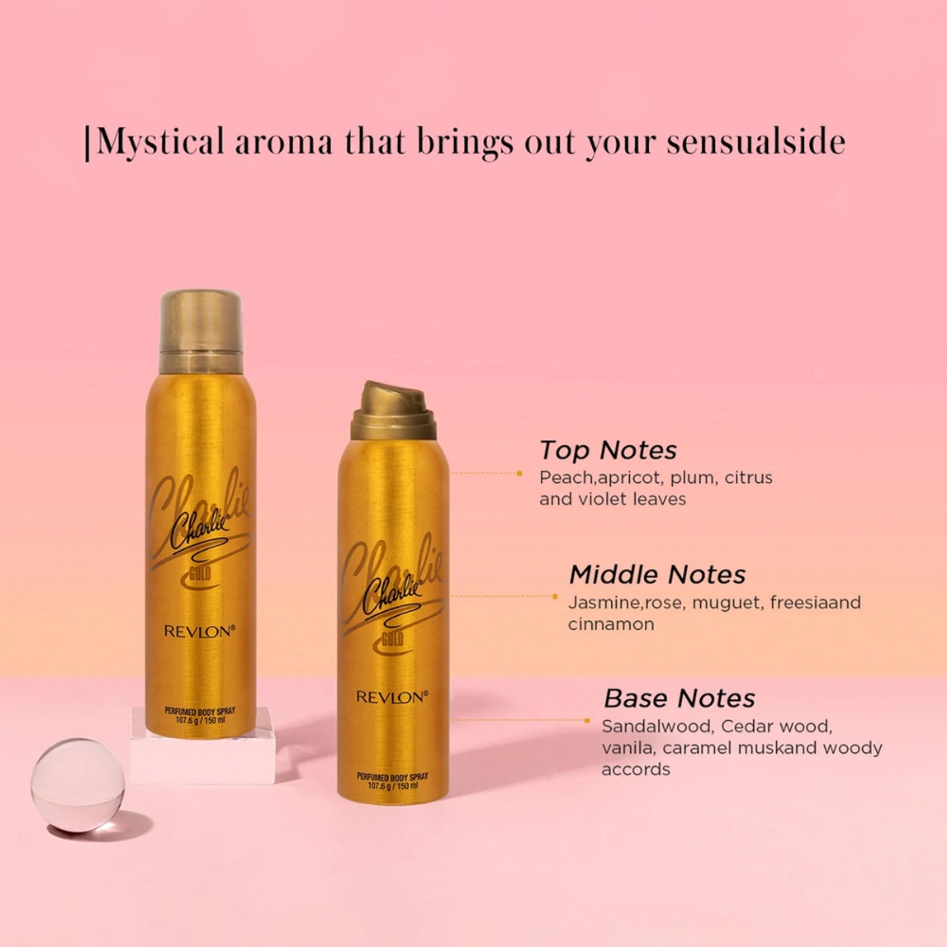 Revlon Charlie Gold Perfumed Body Spray For Her
