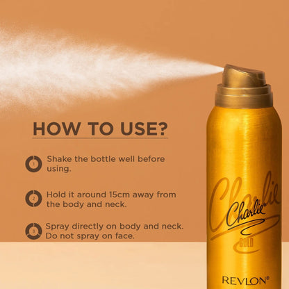 Revlon Charlie Gold Perfumed Body Spray For Her
