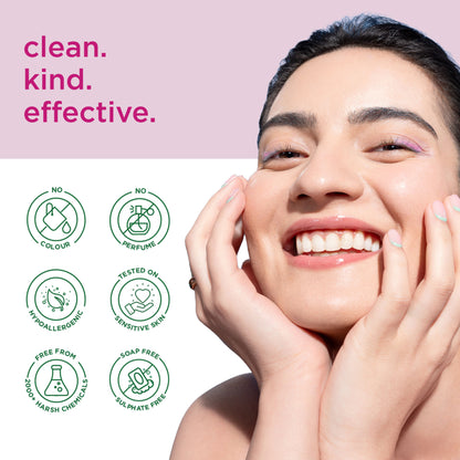 SIMPLE Active Skin Barrier Care with 5% AHA, Gel Cleanser for Gentle Exfoliation