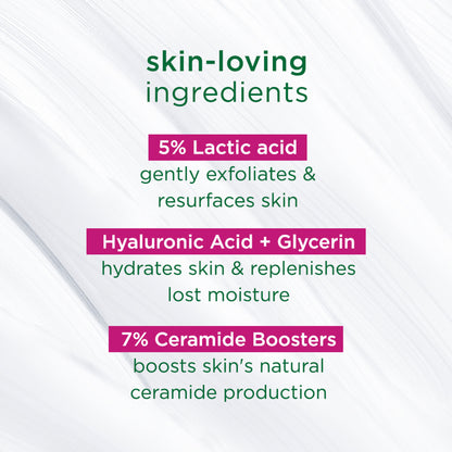 SIMPLE Active Skin Barrier Care with 5% AHA, Gel Cleanser for Gentle Exfoliation