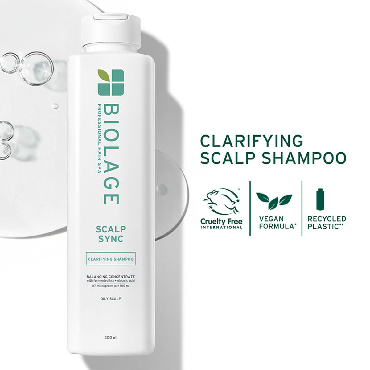 Biolage Scalp Sync Clarifying Shampoo, Soothed and Hydrated Scalp for up to 72 hours