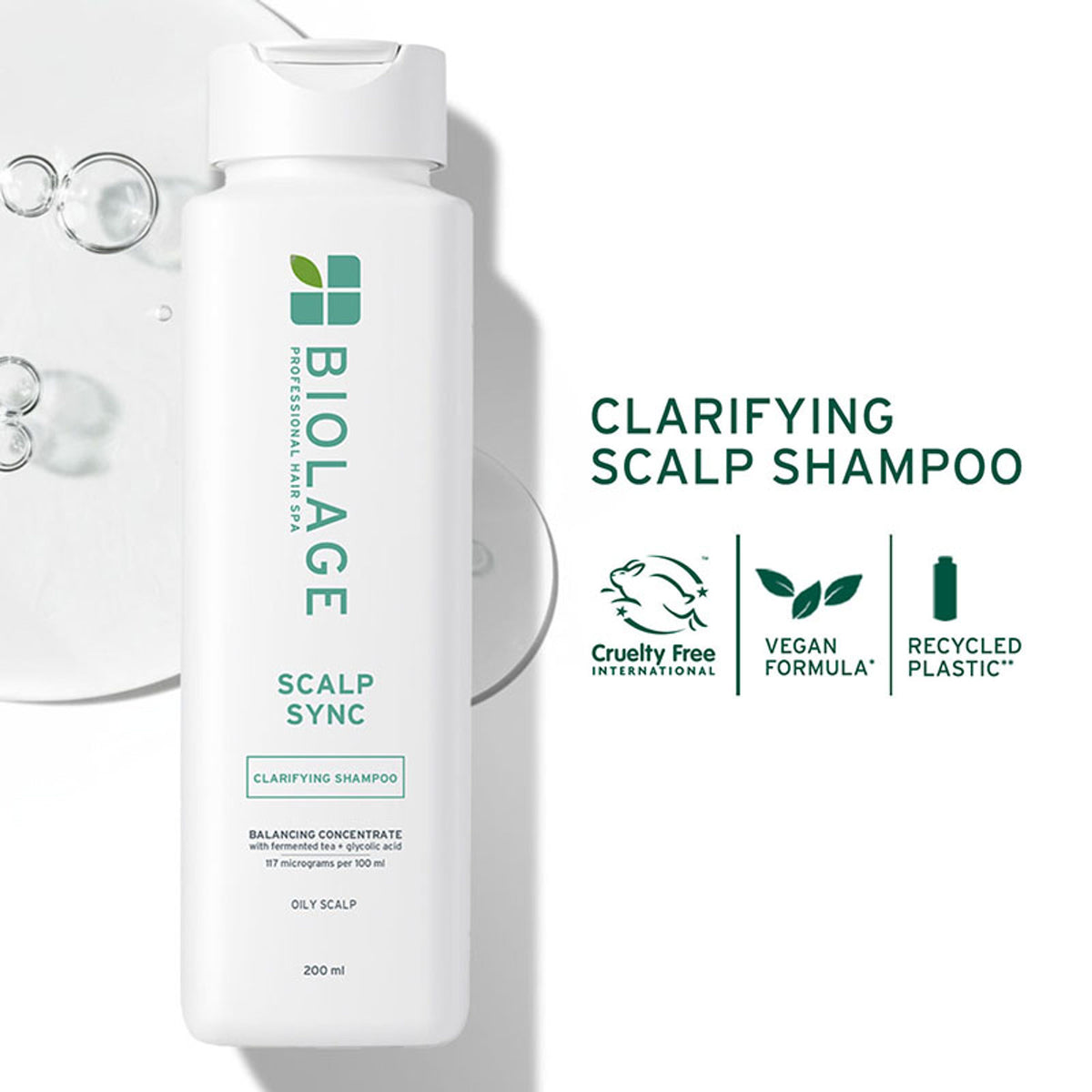 Biolage Scalp Sync Clarifying Shampoo, Soothed and Hydrated Scalp for up to 72 hours