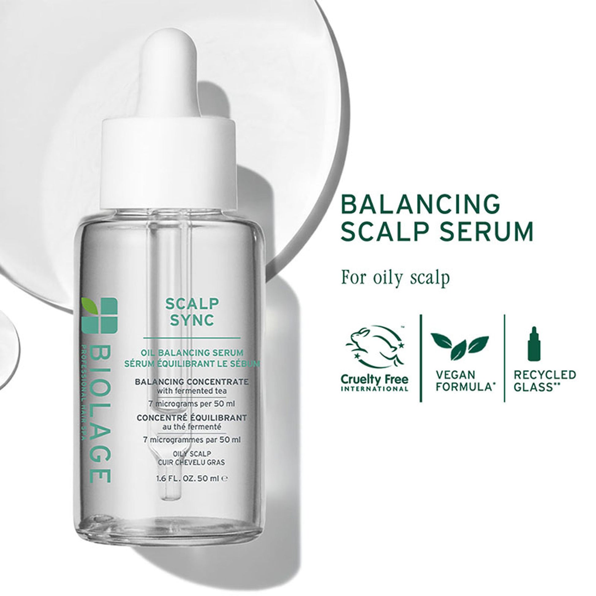 Biolage Scalp Sync Oil Balancing Serum For Oily Scalp With Fermented Tea Blend